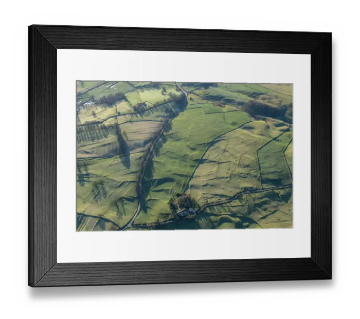 Framed Print : Earthwork remains, Yorkshire Dales 34241_035 Framed Print : Earthwork remains, Yorkshire Dales 34241_035