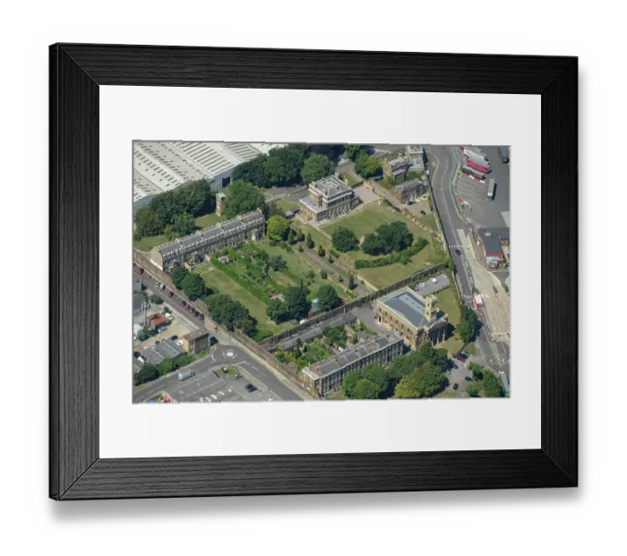 Framed Print : Royal Dockyard Church and Houses, Kent 35388_053 Framed Print : Royal Dockyard Church and Houses, Kent 35388_053