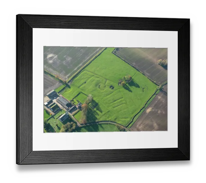 Framed Print : Earthwork Nunnery Remains, East Riding of Yorkshire, 34236_042
