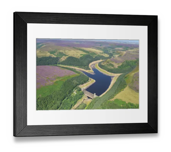 Framed Print : Howden Dam and Reservoir, Derbyshire 34261_049