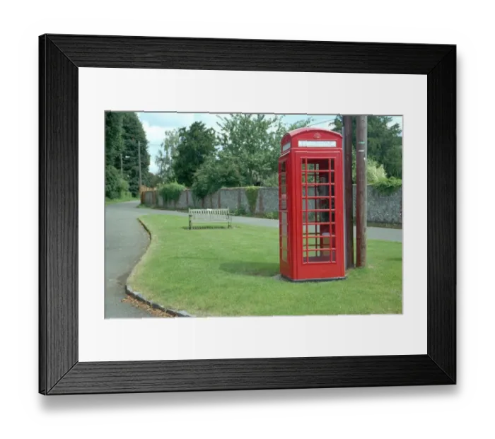 Framed Print : Phone Box. Type K6 telephone kiosk, Little Marlow, Bucks. IoE 47095