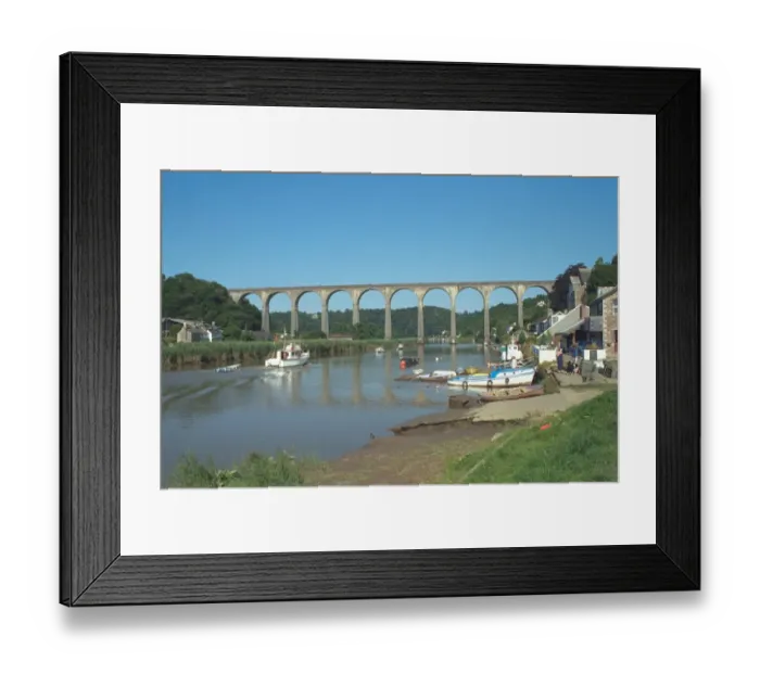 Framed Print : Viaduct. Railway Viaduct over the River Tamar. IoE 60814
