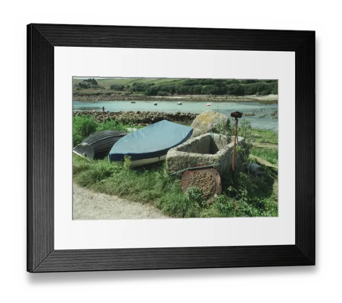 Framed Print : Former Fish Salting Trough