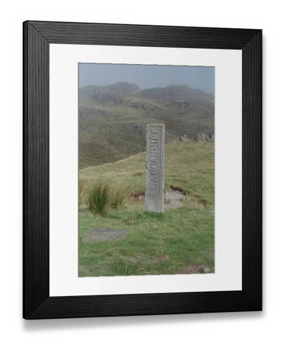 Framed Print : Boundary Stone