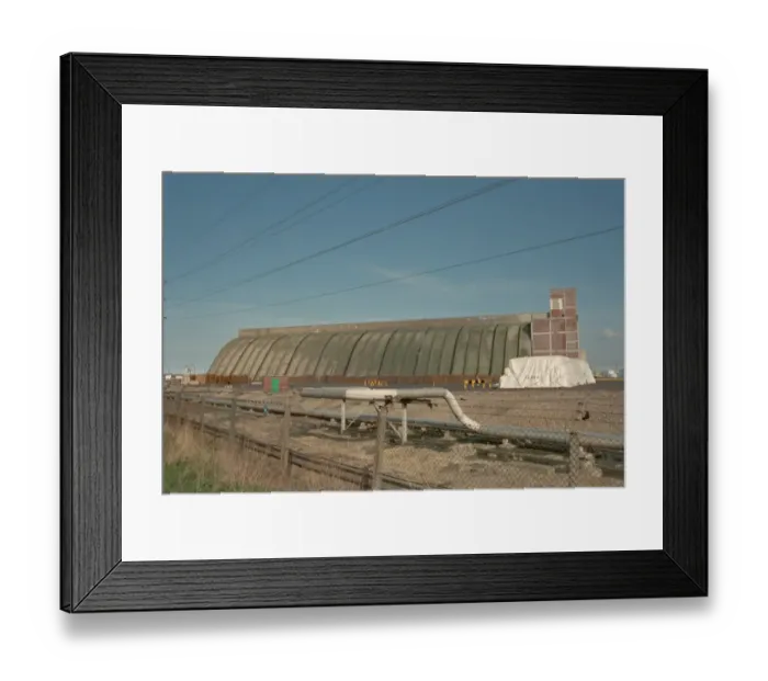 Framed Print : Phosphate Rock Silo At ICI Works, Stockton On Tees