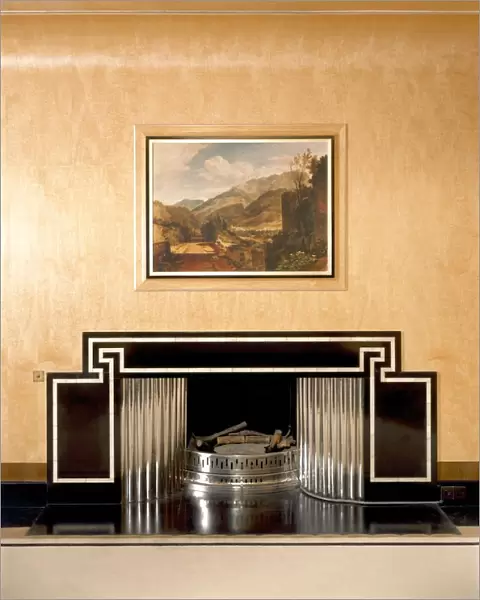 Dining Room fireplace, Eltham Palace J990127