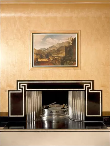 Dining Room fireplace, Eltham Palace J990127
