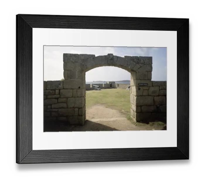 Framed Print : Woolpack Battery, Garrison Walls, Isles of Scilly K920413 Framed Print : Woolpack Battery, Garrison Walls, Isles of Scilly K920413