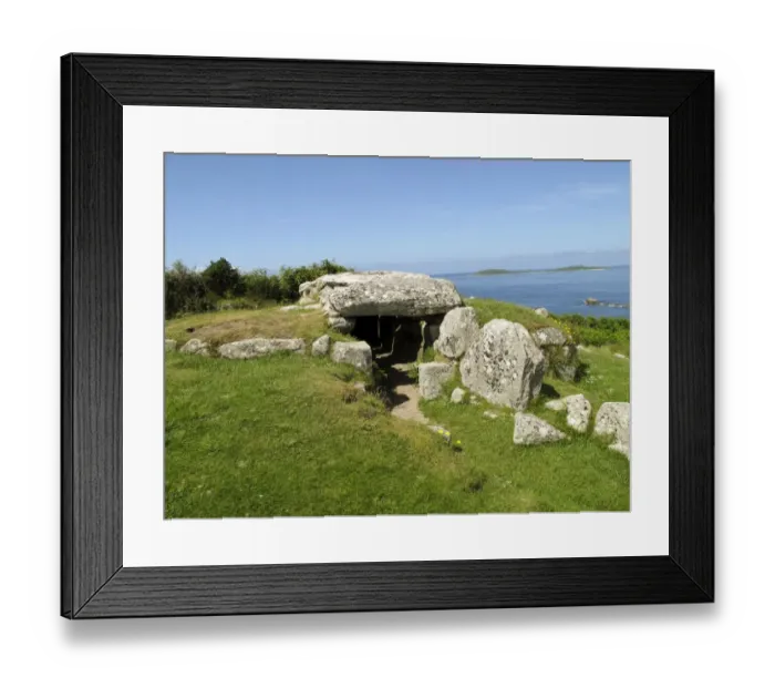 Framed Print : Bants Carn Burial Chamber, Isles of Scilly N090268