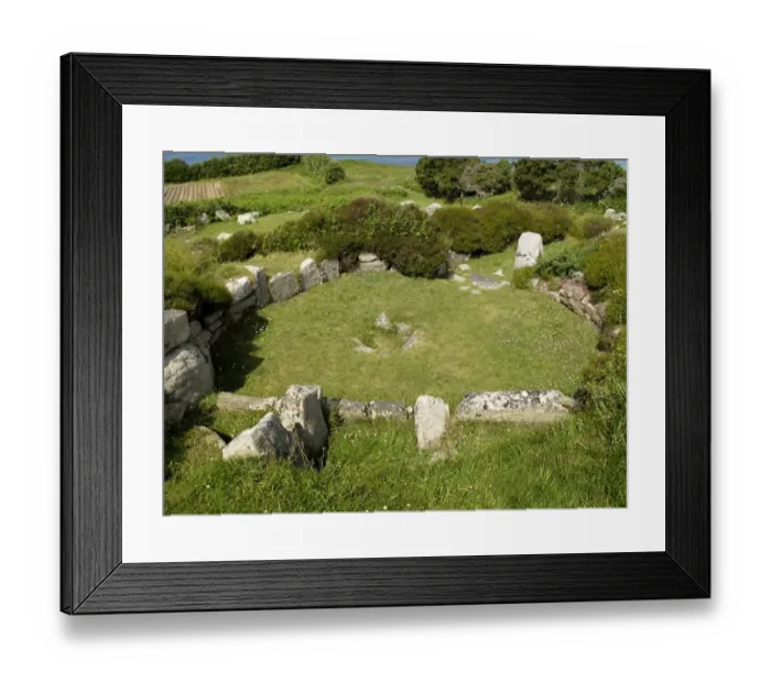 Framed Print : Halangy Down Ancient Village, Isles of Scilly N090273