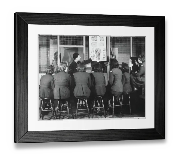 Framed Print : Group of Women's Auxiliary Air Force (WAAF) recruits chp01_07_01_048 Framed Print : Group of Women's Auxiliary Air Force (WAAF) recruits chp01_07_01_048