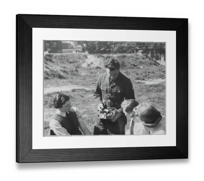 Framed Print : RAF instructor directing a group of Women's Auxiliary Air Force (WAAF) trainees chp01_07_01_052