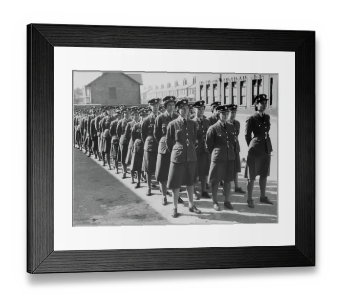 Framed Print : Members of the WAAF (Women's Auxiliary Air Force) in formation chp01_07_01_094