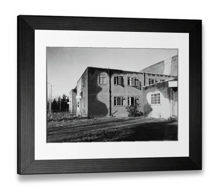 Framed Print : Exterior of Block B at RAF Iver Heath, Pinewood Studios chp01_07_01_130