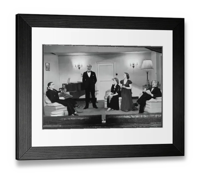 Framed Print : Members of the RAF Film Production Unit taking part in a production of George and Margaret chp01_07_01_206 Framed Print : Members of the RAF Film Production Unit taking part in a production of George and Margaret chp01_07_01_206