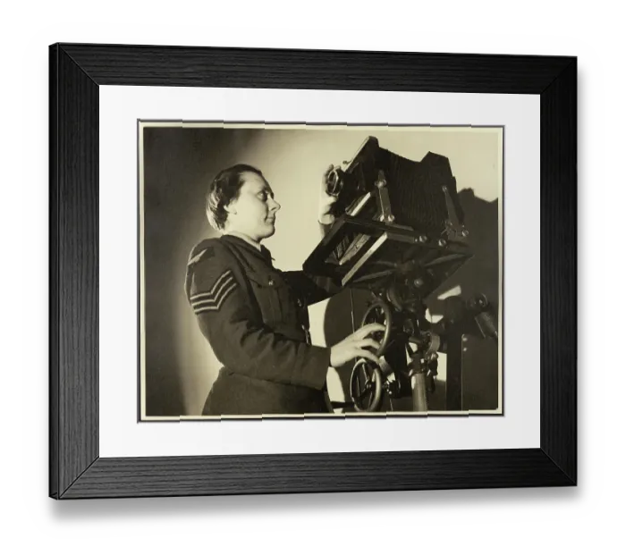 Framed Print : Portrait of WAAF Sergeant Knicky Knapman (later Chapman) chp01_07_01_286 Framed Print : Portrait of WAAF Sergeant Knicky Knapman (later Chapman) chp01_07_01_286