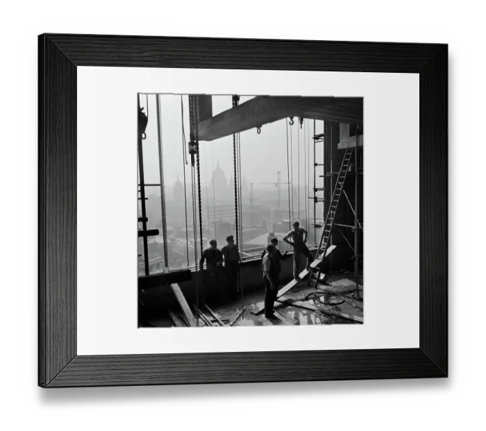 Framed Print : Construction, London. AA077641