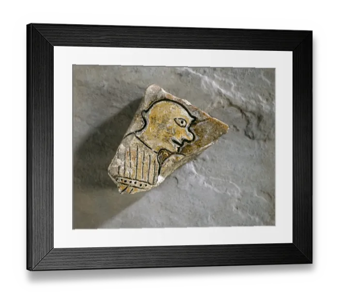 Framed Print : Tonsured monk, St Augustines Abbey J970282