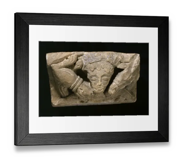 Framed Print : Norman sculpted corbel K960978