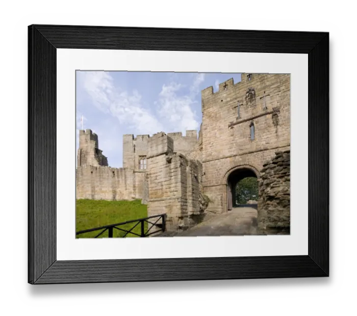 Framed Print : Prudhoe Castle N100391 Framed Print : Prudhoe Castle N100391