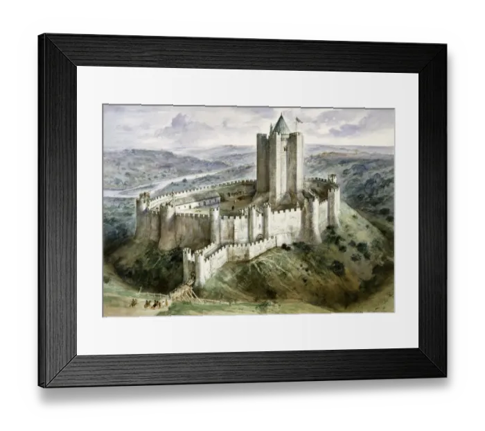Framed Print : Conisbrough Castle J910009