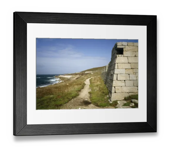 Framed Print : Garrison Walls, St Marys, Isles of Scilly K920411