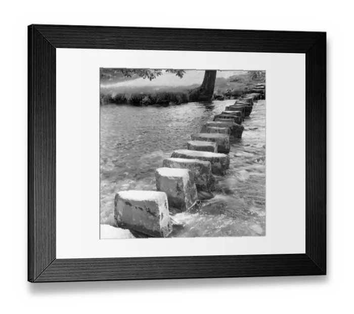 Framed Print : Stepping Stones a98_05078