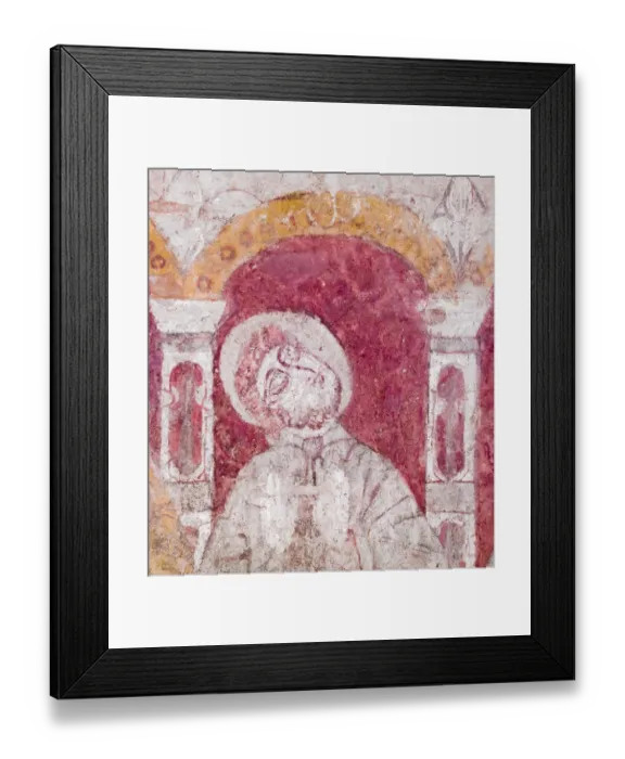 Framed Print : Wall painting, St Marys Church, Kempley N100449 Framed Print : Wall painting, St Marys Church, Kempley N100449