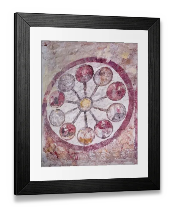 Framed Print : Wheel of Life, St Marys Church, Kempley N100456