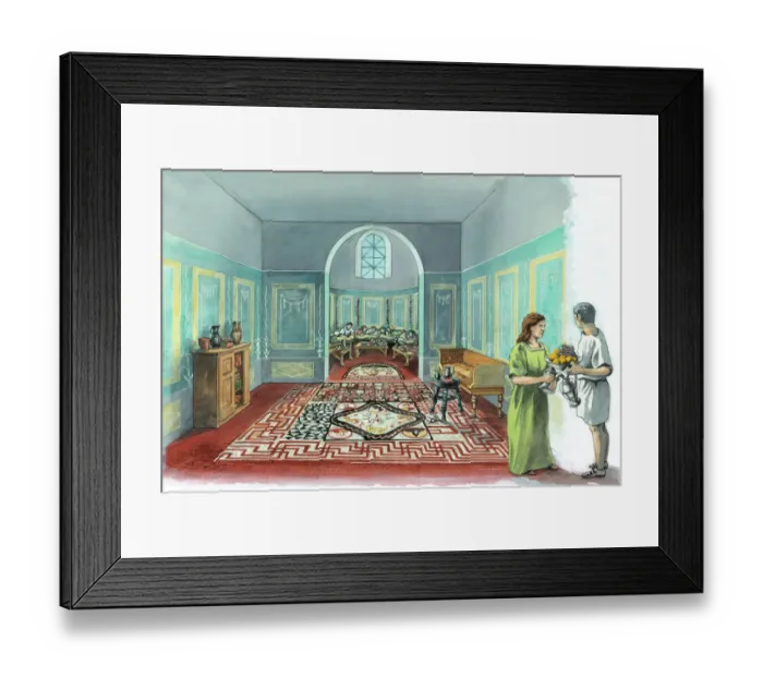 Framed Print : Lullingstone Roman Villa N000046 Framed Print : Lullingstone Roman Villa N000046