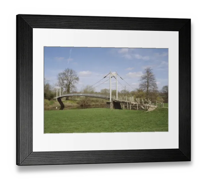 Framed Print : Suspension Bridge Framed Print : Suspension Bridge