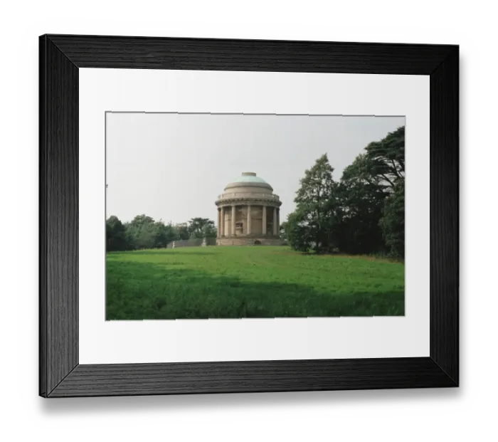 Framed Print : Mausoleum. Grade I listed Pelham family mausoleum by James Wyatt, 1792