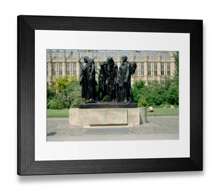 Framed Print : The Burghers of Calais Framed Print : The Burghers of Calais
