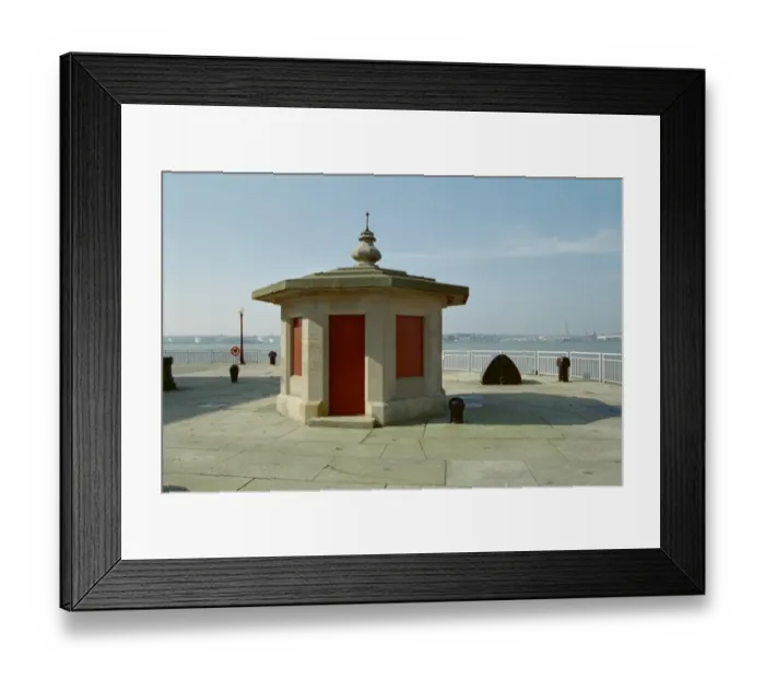 Framed Print : Gatekeepers Hut, Brunswick Dock, Liverpool