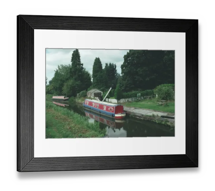 Framed Print : Crane, Shropshire Union Canal