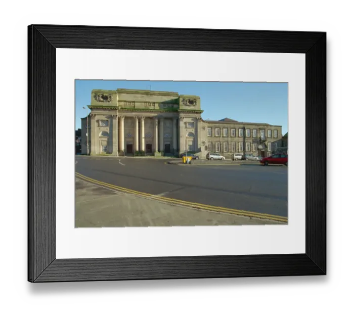Framed Print : Town Hall and Theatre, Burslem