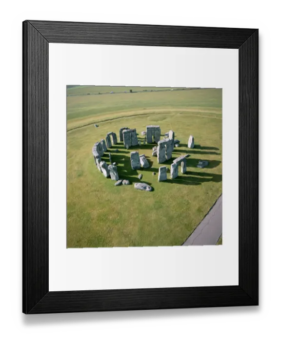 Framed Print : Stonehenge from the air K040315