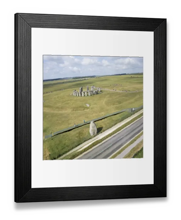 Framed Print : Stonehenge from the air K040318