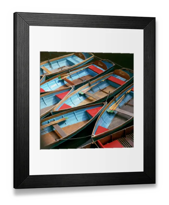 Framed Print : Oxford boats K991458