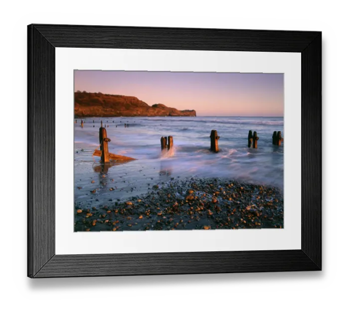 Framed Print : Coastal view at sunrise K011525