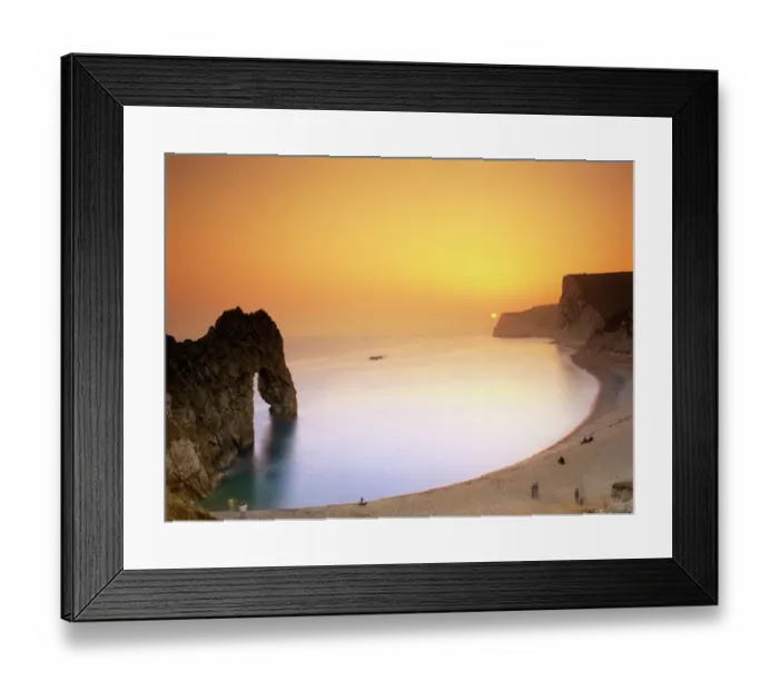 Framed Print : Durdle Door sunset K020292