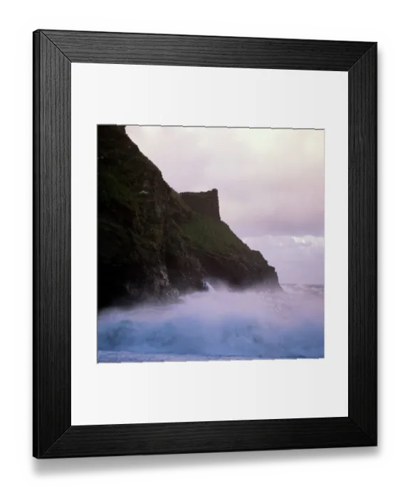 Framed Print : Waves crashing against the coastline K900464 Framed Print : Waves crashing against the coastline K900464