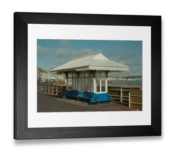 Framed Print : Promenade Shelter, Weymouth Framed Print : Promenade Shelter, Weymouth
