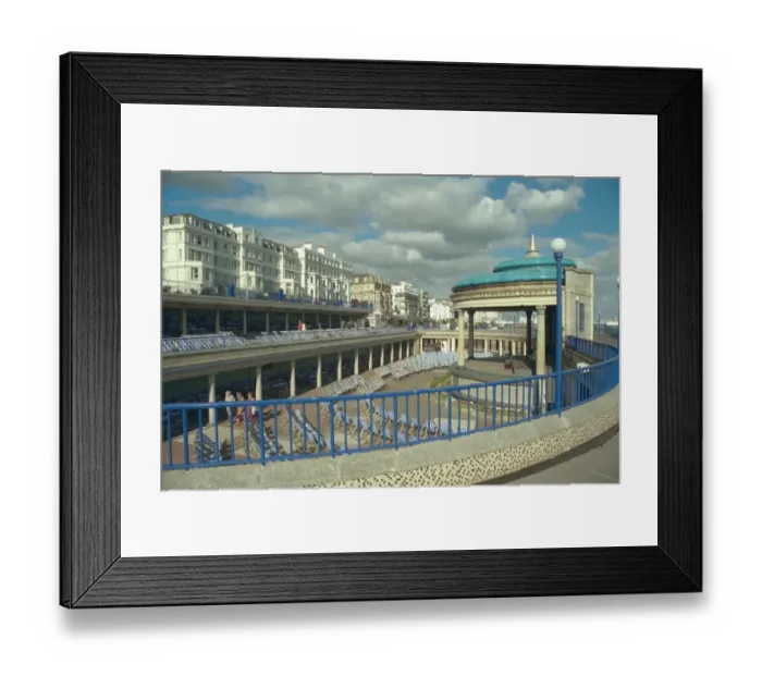 Framed Print : Bandstand and Viewing Decks, Eastbourne