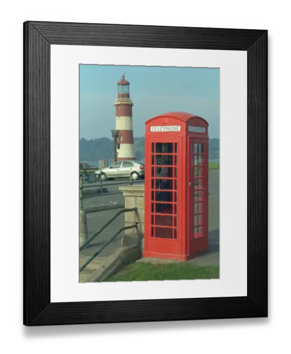 Framed Print : Telephone Kiosk