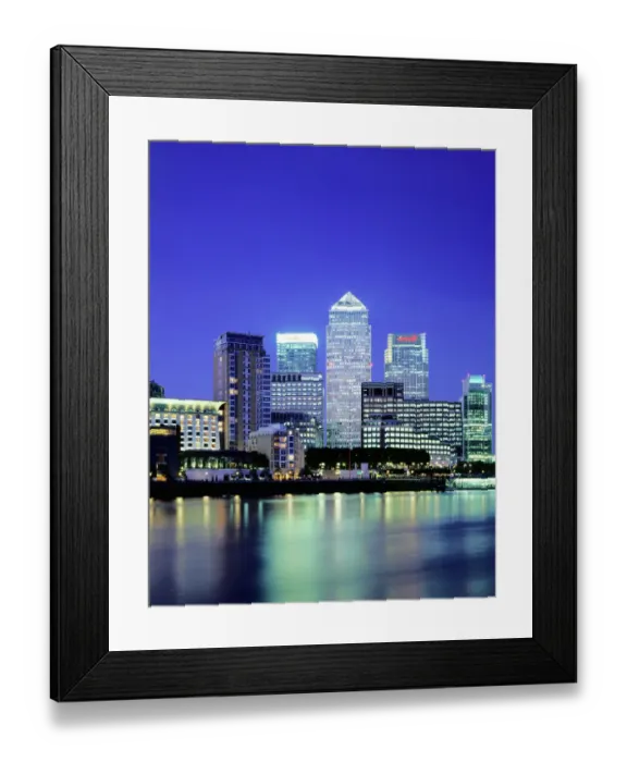 Framed Print : Canary Wharf at night J060022 Framed Print : Canary Wharf at night J060022