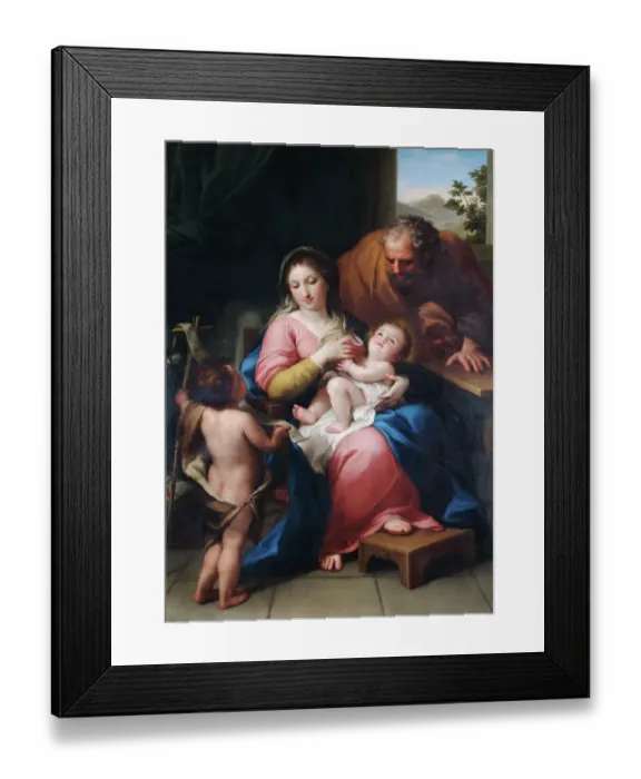 Framed Print : Mengs - The Holy Family with the infant St John N070660 Framed Print : Mengs - The Holy Family with the infant St John N070660