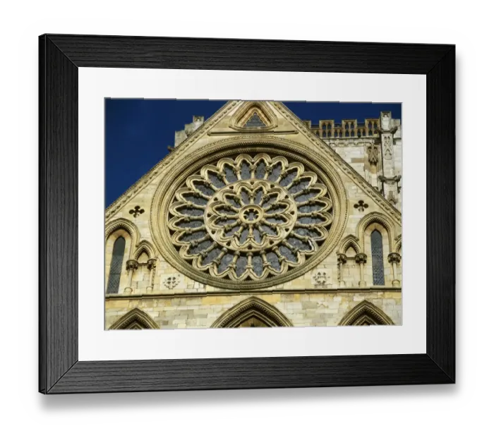 Framed Print : Rose Window, York Minster K011131