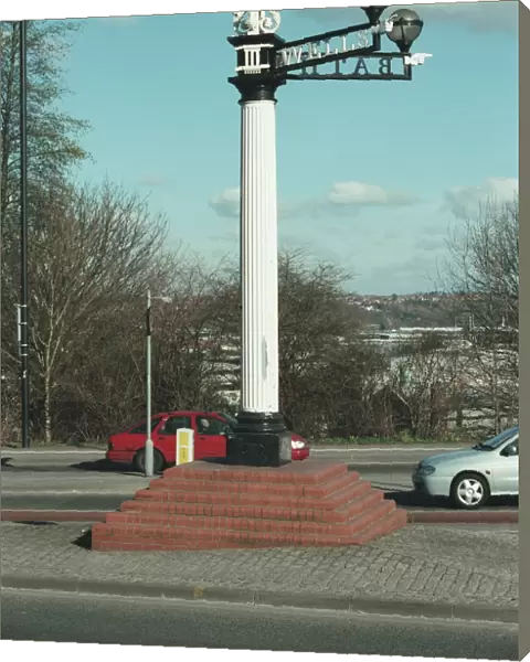 Signpost at Three Lamps Junction
