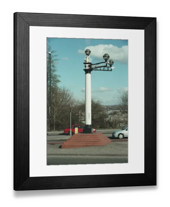 Framed Print : Signpost at Three Lamps Junction Framed Print : Signpost at Three Lamps Junction